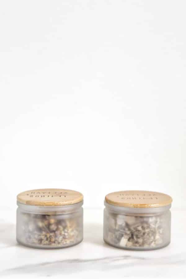 Organic Wildflower and Nature Walk Loose incense blends in frosted glass jar packaging