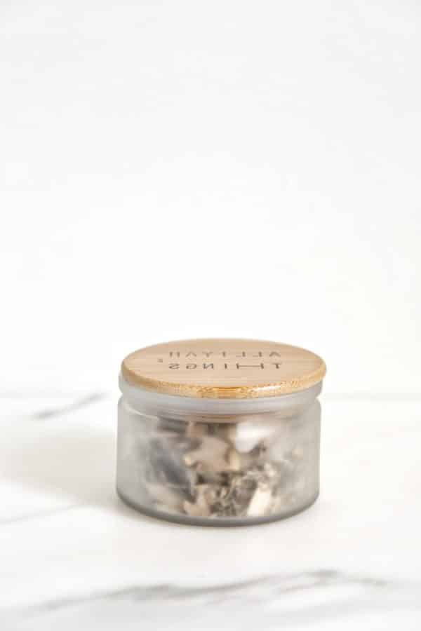 Nature Walk Loose Incense in eco friendly frosted glass jar